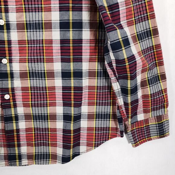 Reed Edward Shirt Mens Extra Large Multicolor Plaid Long Sleeve Button Down Top - Picture 3 of 7
